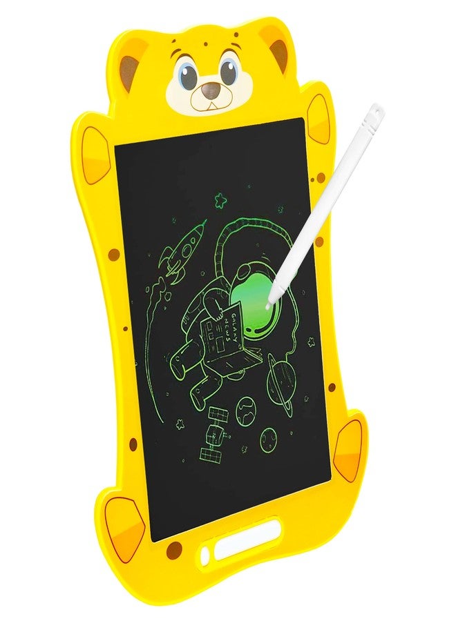 في جراسب لوحة كتابة تعليمية للأطفال من VGRASSP، مقاس 7.5 بوصة، مزودة بشاشة LCD على شكل وجه حيوان - لوحة رسم قابلة لإعادة الاستخدام مع خاصية المسح بضغطة واحدة وقلم - لوحة رسم تعليمية - اللون والتصميم حسب المخزون (7.5 بوصة) - Image 1